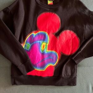 Zara Black Sweatshirt with Disney Graphic